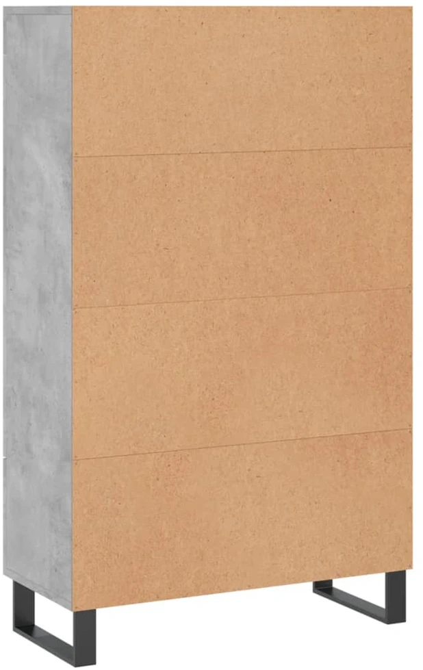 Komoda, betono pilkos spalvos, 69,5x31x115cm, apdirbta mediena