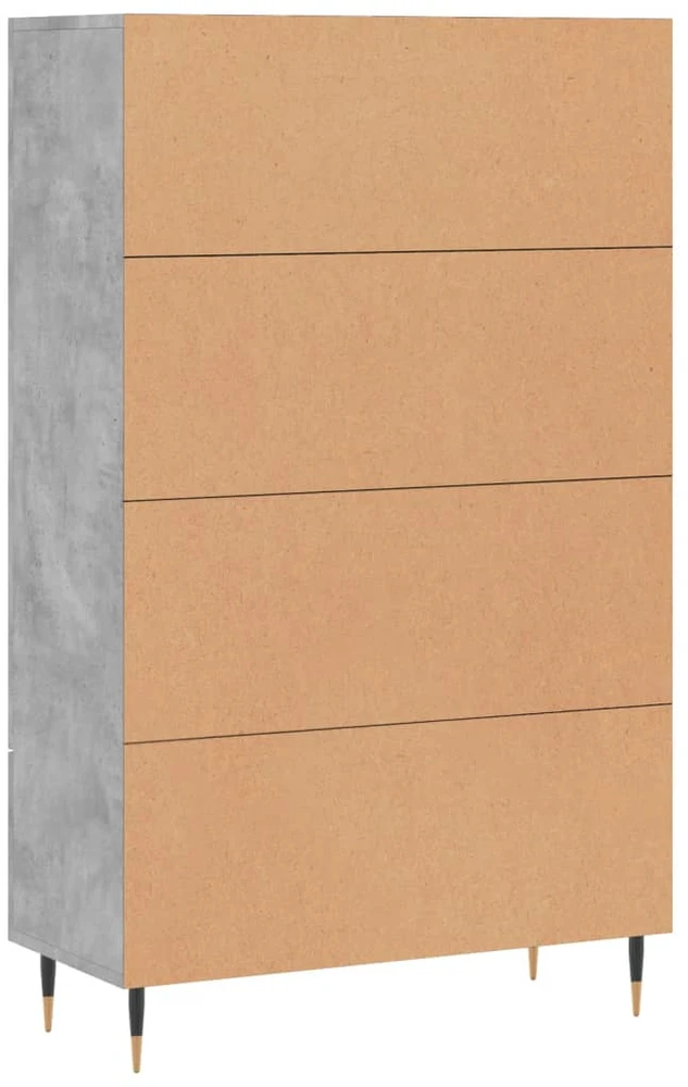 Komoda, betono pilkos spalvos, 69,5x31x115cm, apdirbta mediena