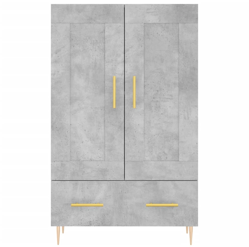 Komoda, betono pilkos spalvos, 69,5x31x115cm, apdirbta mediena