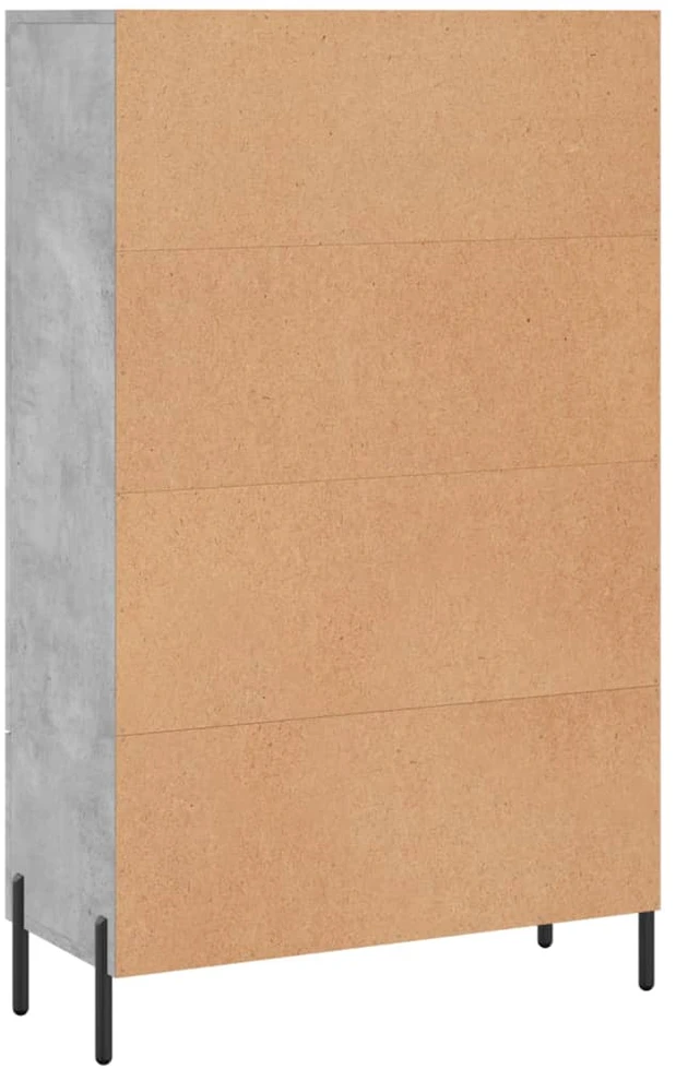 Komoda, betono pilkos spalvos, 69,5x31x115cm, apdirbta mediena