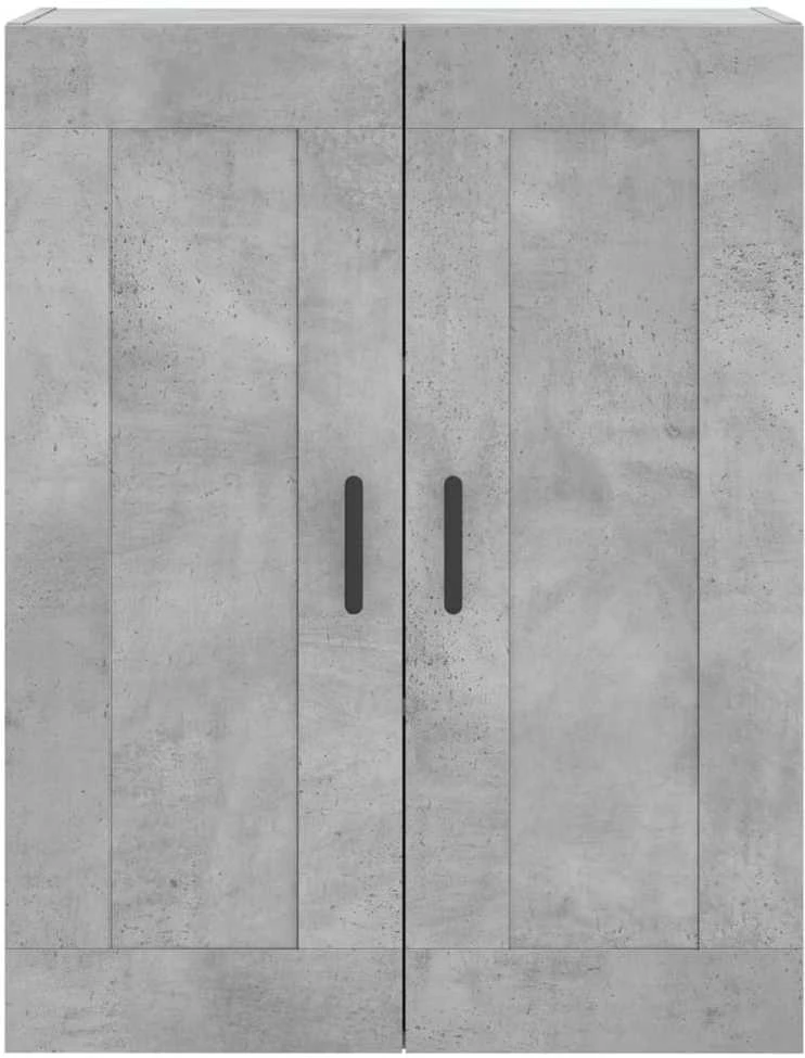 Komoda, betono pilkos spalvos, 69,5x34x180cm, apdirbta mediena