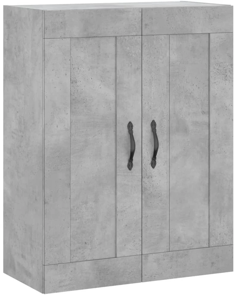 Komoda, betono pilkos spalvos, 69,5x34x180cm, apdirbta mediena