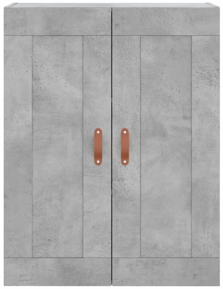 Komoda, betono pilkos spalvos, 69,5x34x180cm, apdirbta mediena