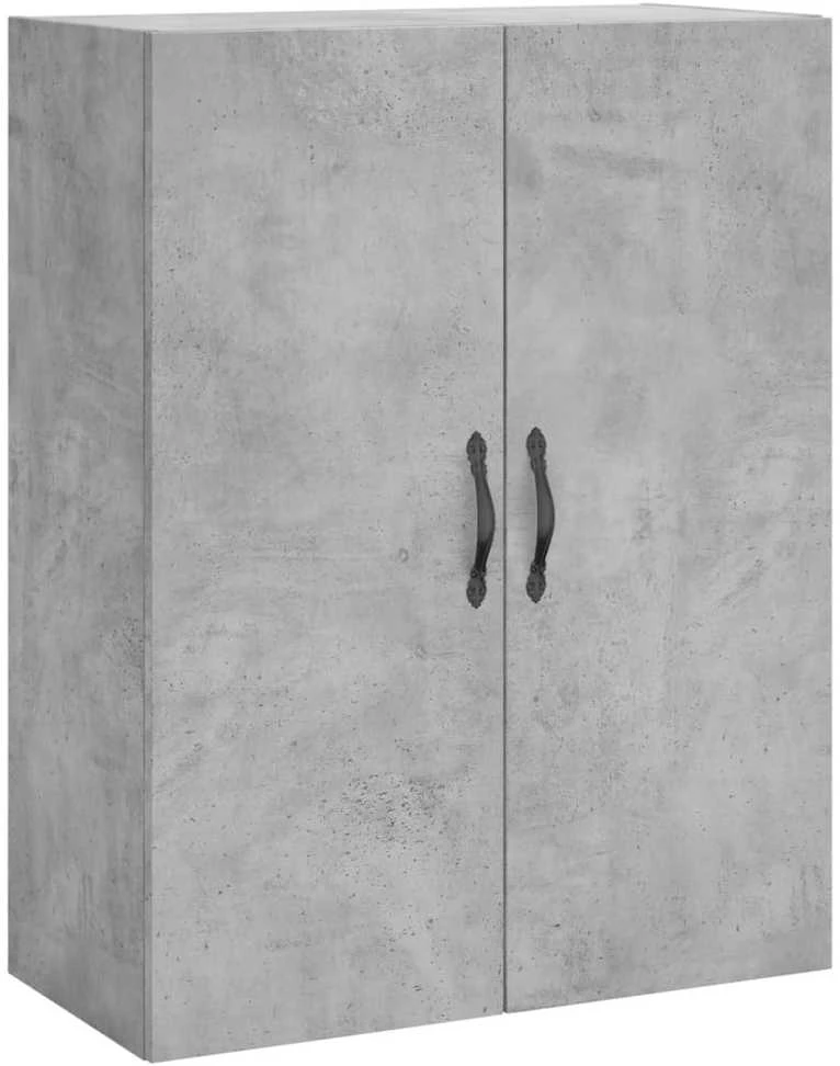 Komoda, betono pilkos spalvos, 69,5x34x180cm, apdirbta mediena