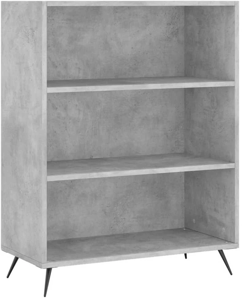 Komoda, betono pilkos spalvos, 69,5x34x180cm, apdirbta mediena