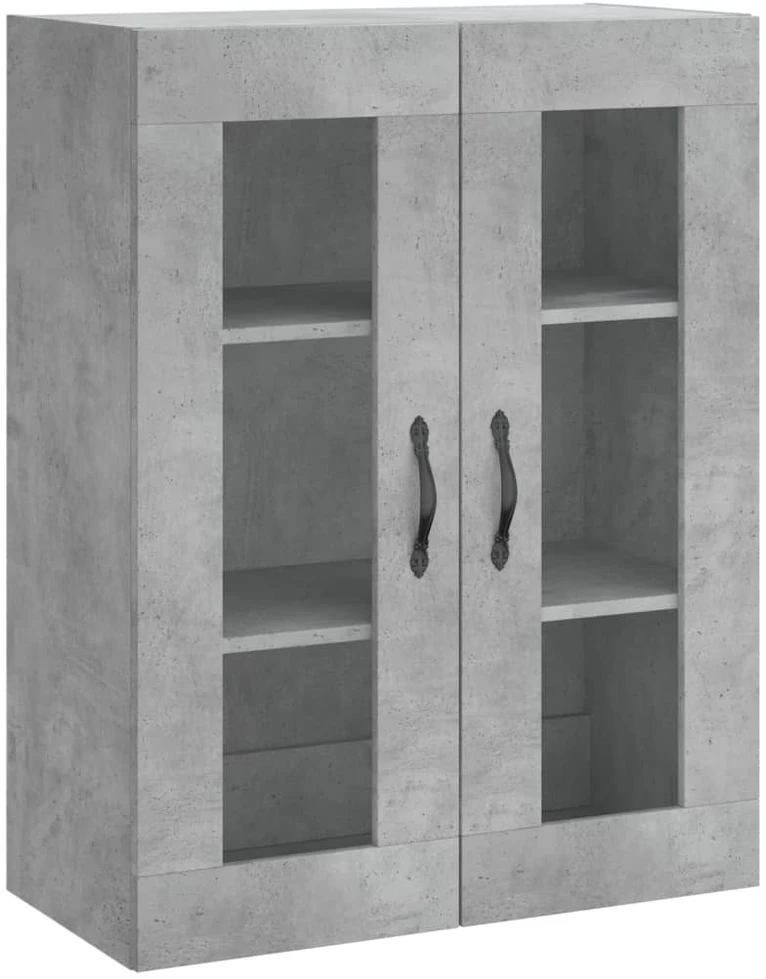 Komoda, betono pilkos spalvos, 69,5x34x180cm, apdirbta mediena