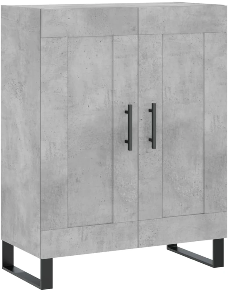 Komoda, betono pilkos spalvos, 69,5x34x180cm, apdirbta mediena