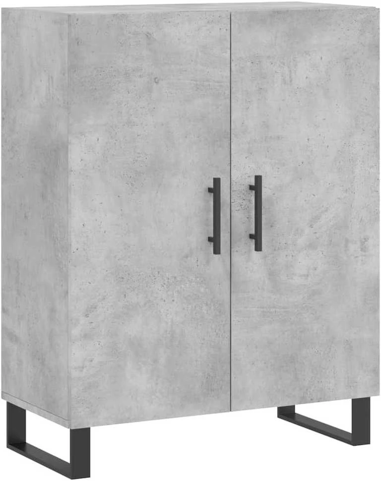 Komoda, betono pilkos spalvos, 69,5x34x180cm, apdirbta mediena