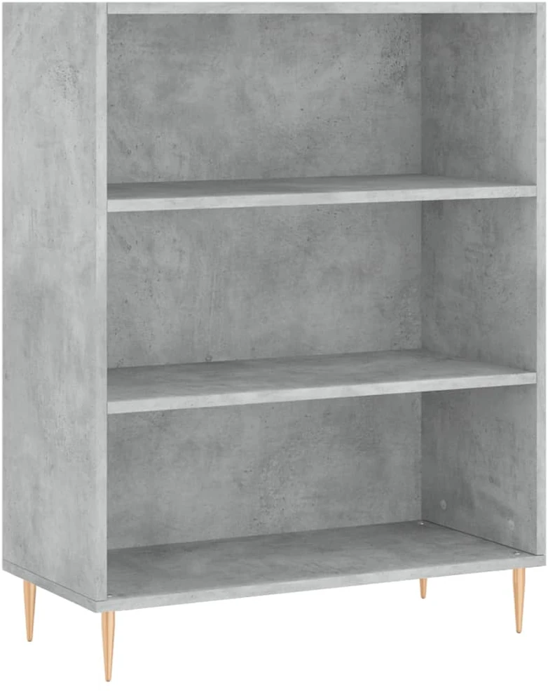 Komoda, betono pilkos spalvos, 69,5x34x180cm, apdirbta mediena