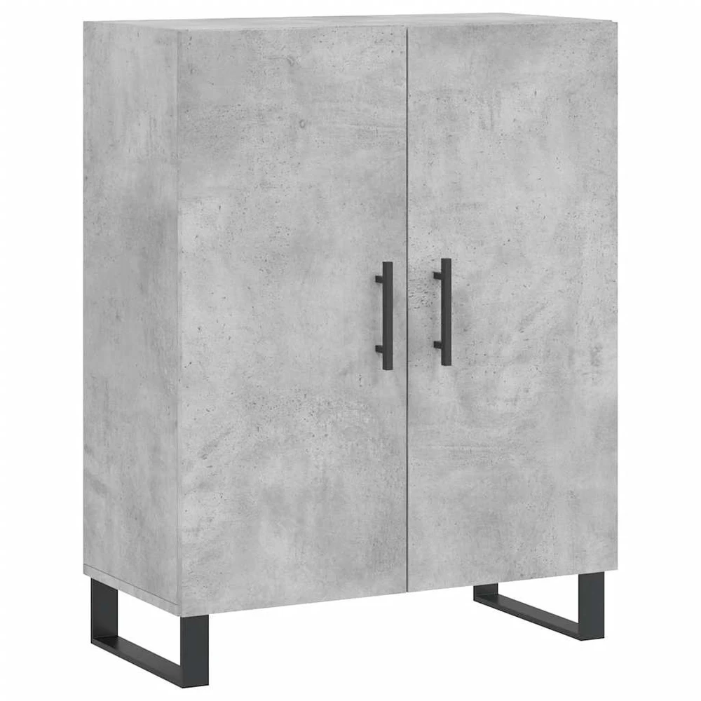 Komoda, betono pilkos spalvos, 69,5x34x180cm, apdirbta mediena
