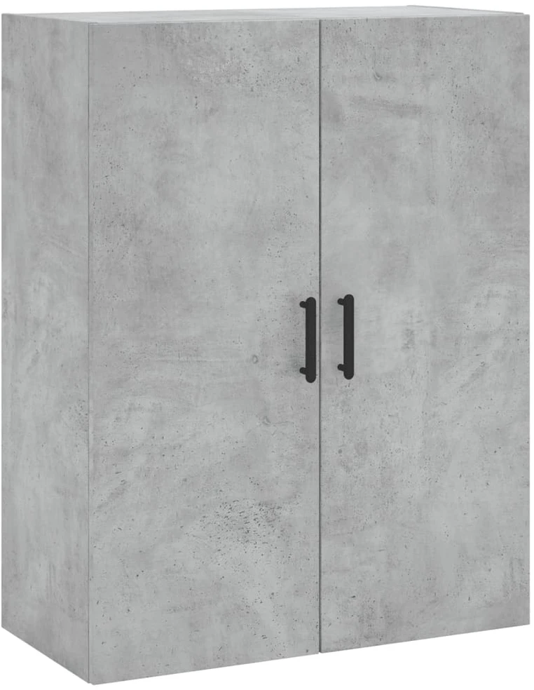 Komoda, betono pilkos spalvos, 69,5x34x180cm, apdirbta mediena