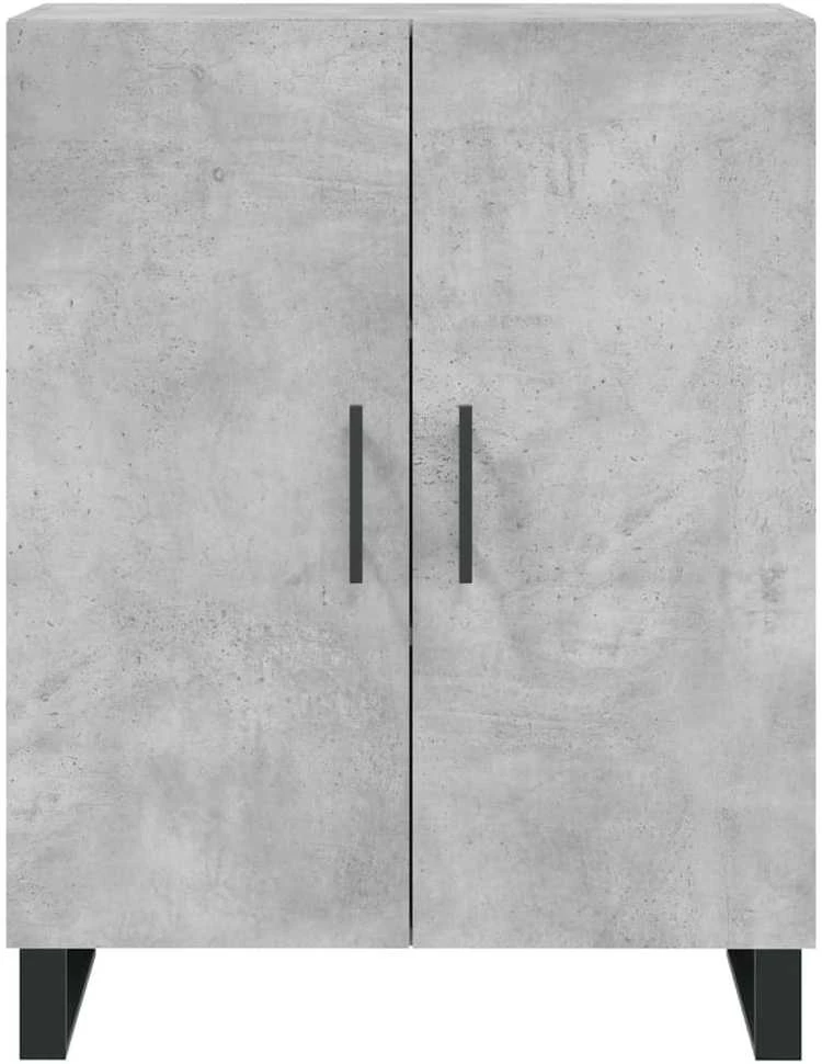 Komoda, betono pilkos spalvos, 69,5x34x180cm, apdirbta mediena