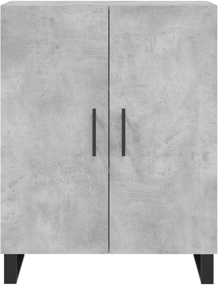 Komoda, betono pilkos spalvos, 69,5x34x180cm, apdirbta mediena