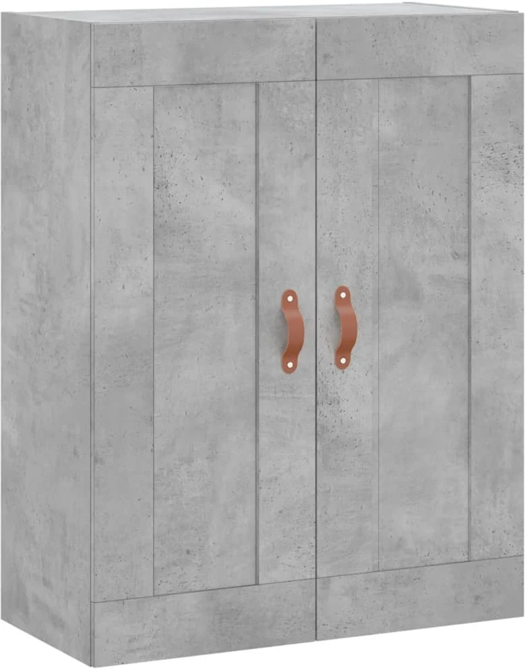 Komoda, betono pilkos spalvos, 69,5x34x180cm, apdirbta mediena