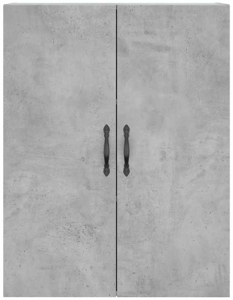 Komoda, betono pilkos spalvos, 69,5x34x180cm, apdirbta mediena