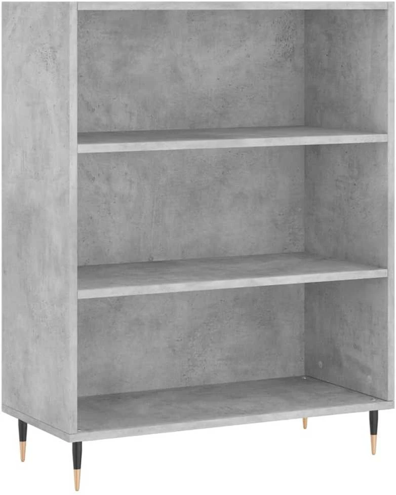 Komoda, betono pilkos spalvos, 69,5x34x180cm, apdirbta mediena