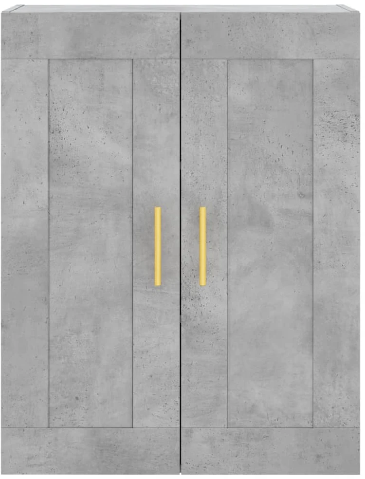 Komoda, betono pilkos spalvos, 69,5x34x180cm, apdirbta mediena