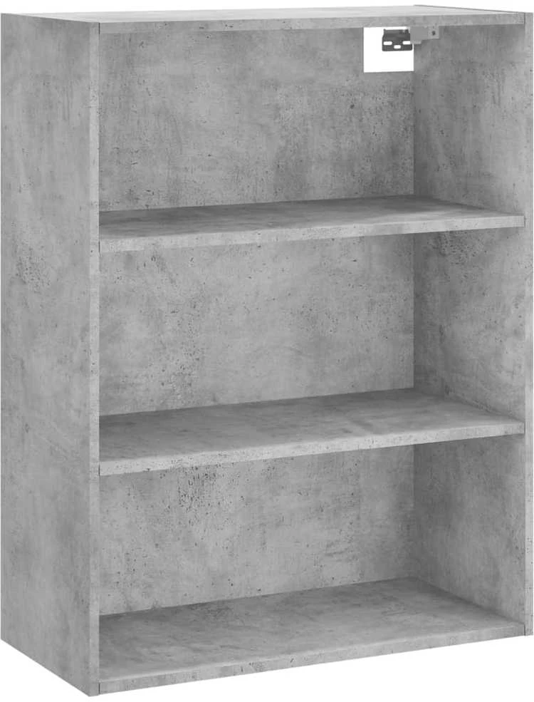 Komoda, betono pilkos spalvos, 69,5x34x180cm, apdirbta mediena