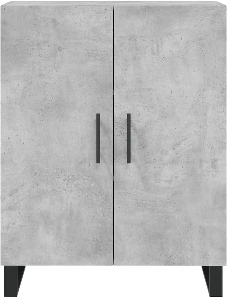 Komoda, betono pilkos spalvos, 69,5x34x180cm, apdirbta mediena