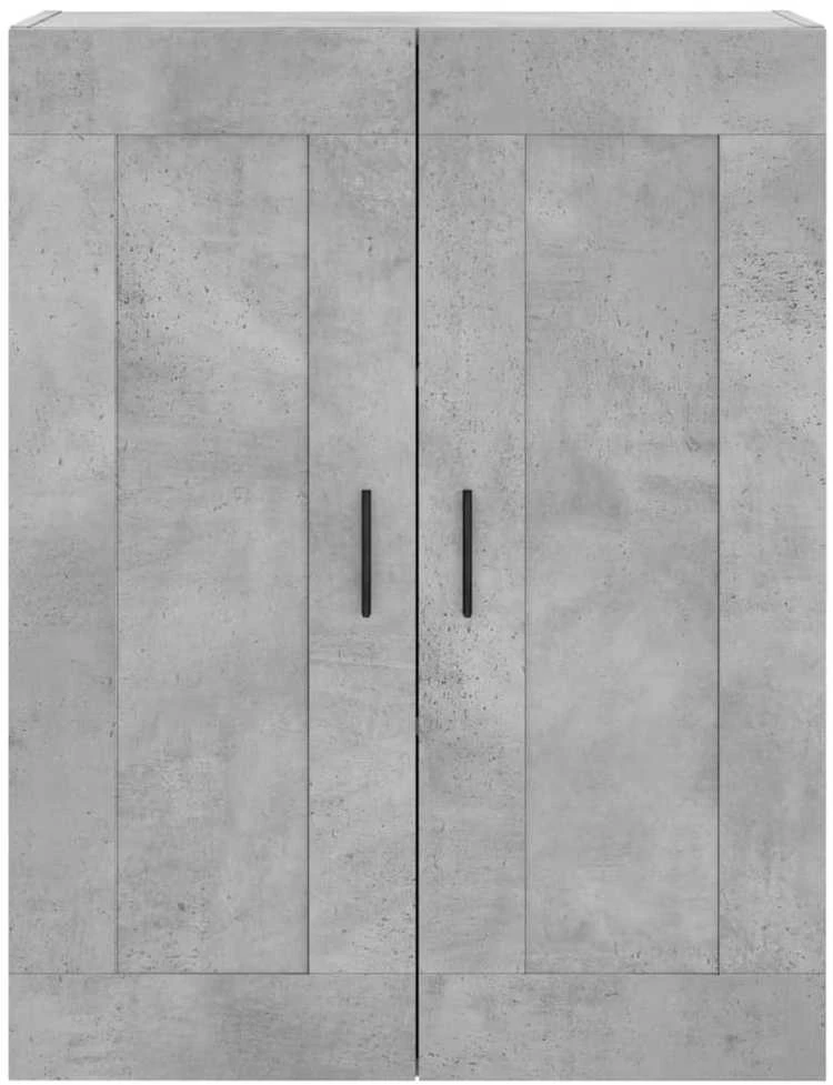 Komoda, betono pilkos spalvos, 69,5x34x180cm, apdirbta mediena
