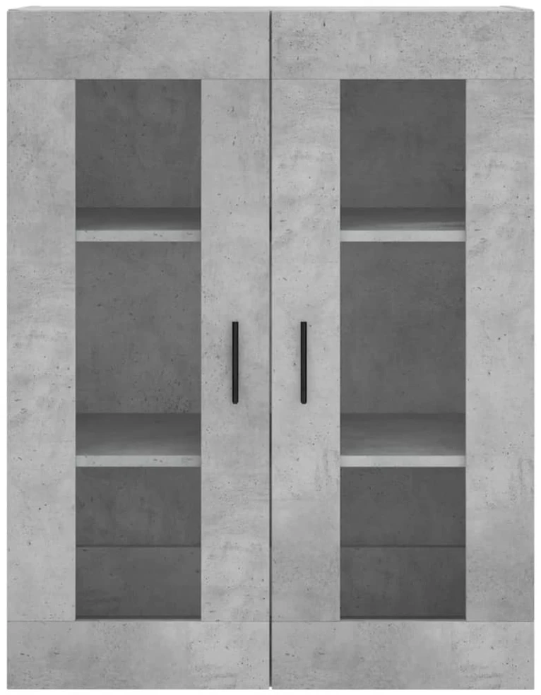 Komoda, betono pilkos spalvos, 69,5x34x180cm, apdirbta mediena