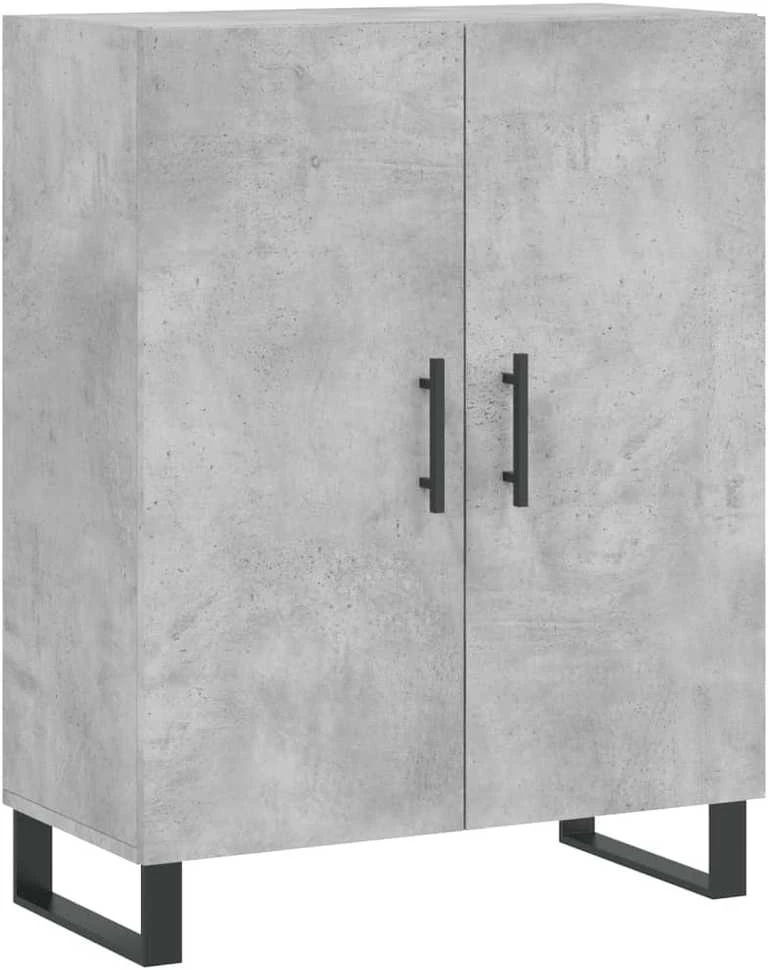 Komoda, betono pilkos spalvos, 69,5x34x180cm, apdirbta mediena
