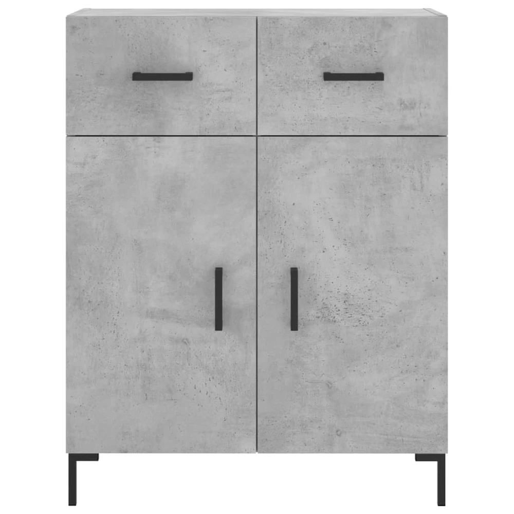 Komoda, betono pilkos spalvos, 69,5x34x180cm, apdirbta mediena