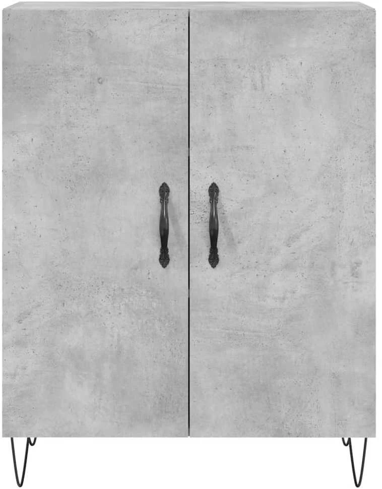 Komoda, betono pilkos spalvos, 69,5x34x180cm, apdirbta mediena