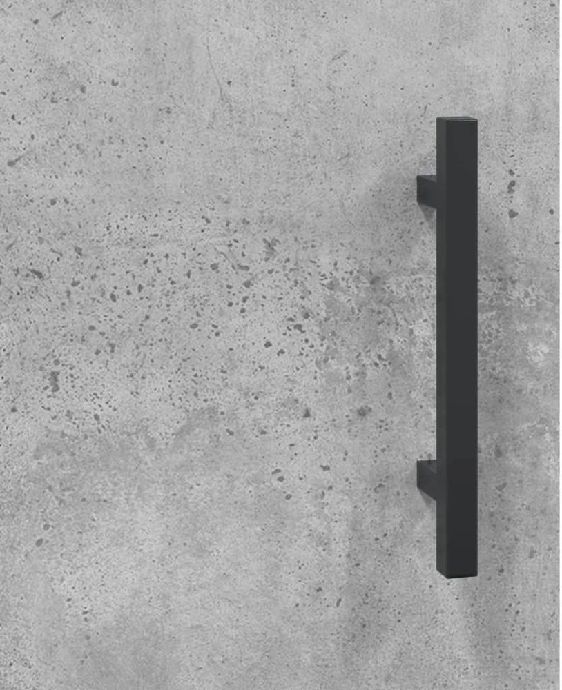 Komoda, betono pilkos spalvos, 69,5x34x180cm, apdirbta mediena