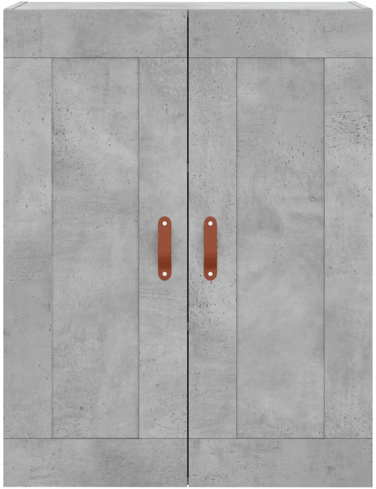 Komoda, betono pilkos spalvos, 69,5x34x180cm, apdirbta mediena