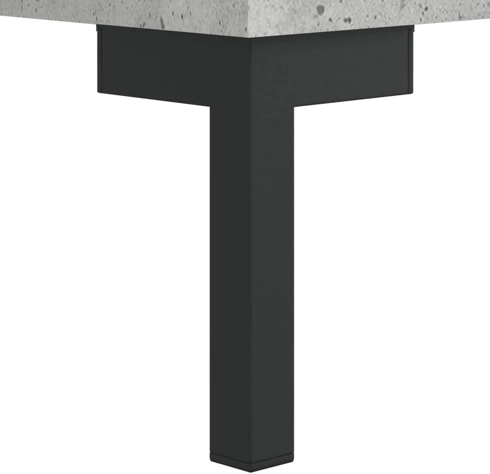 Komoda, betono pilkos spalvos, 69,5x34x180cm, apdirbta mediena