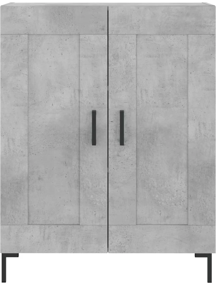 Komoda, betono pilkos spalvos, 69,5x34x180cm, apdirbta mediena