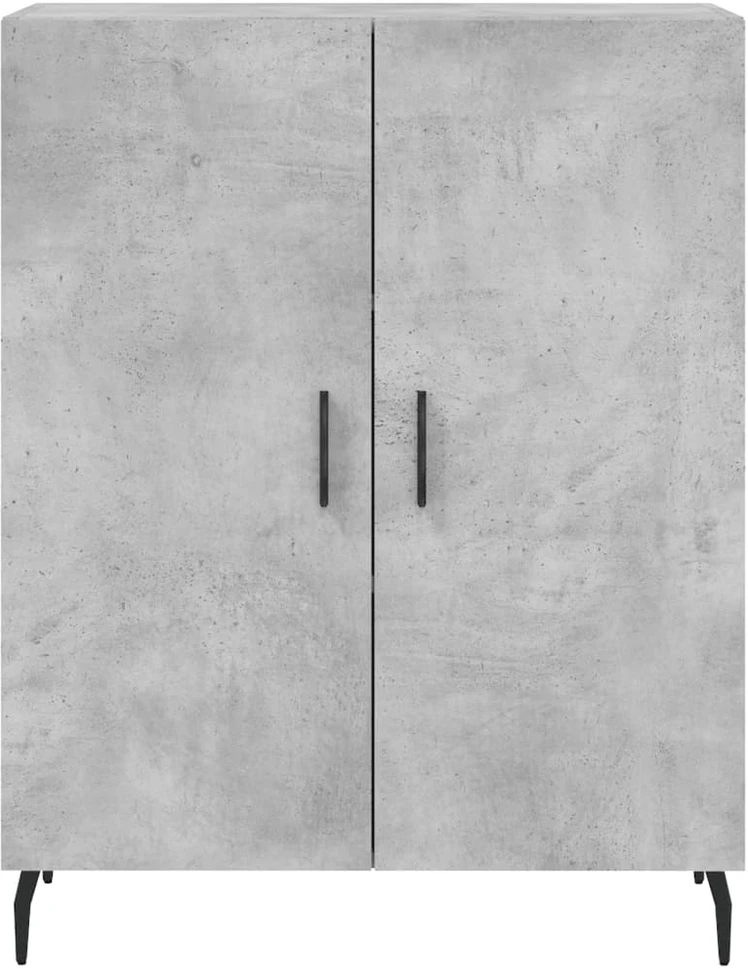 Komoda, betono pilkos spalvos, 69,5x34x180cm, apdirbta mediena
