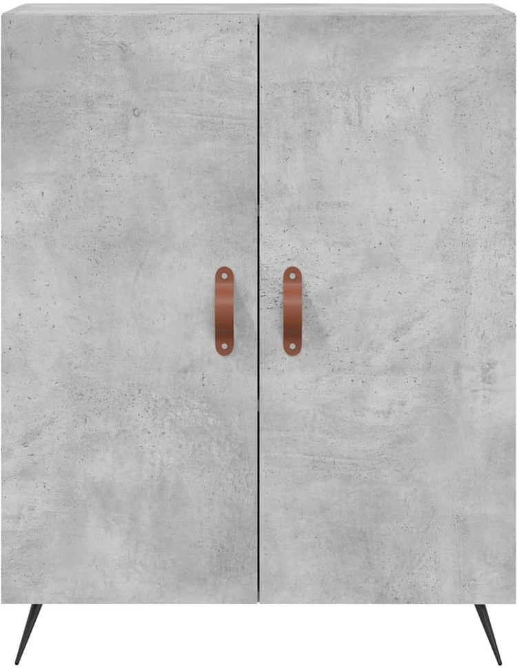 Komoda, betono pilkos spalvos, 69,5x34x180cm, apdirbta mediena
