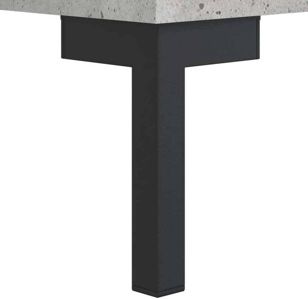 Komoda, betono pilkos spalvos, 69,5x34x180cm, apdirbta mediena
