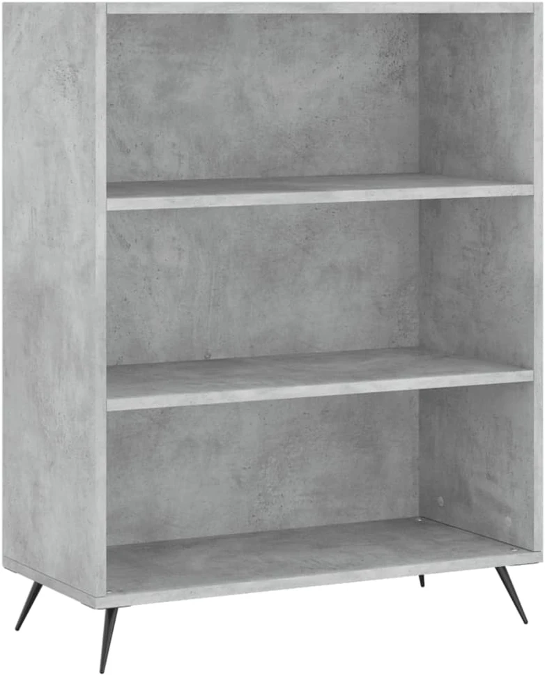 Komoda, betono pilkos spalvos, 69,5x34x180cm, apdirbta mediena