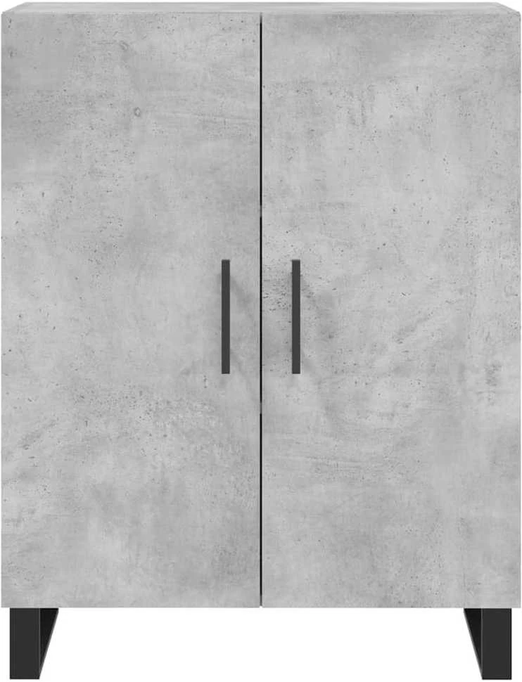 Komoda, betono pilkos spalvos, 69,5x34x180cm, apdirbta mediena