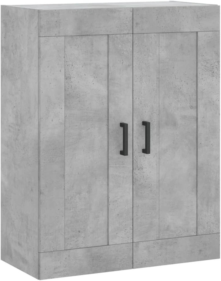 Komoda, betono pilkos spalvos, 69,5x34x180cm, apdirbta mediena