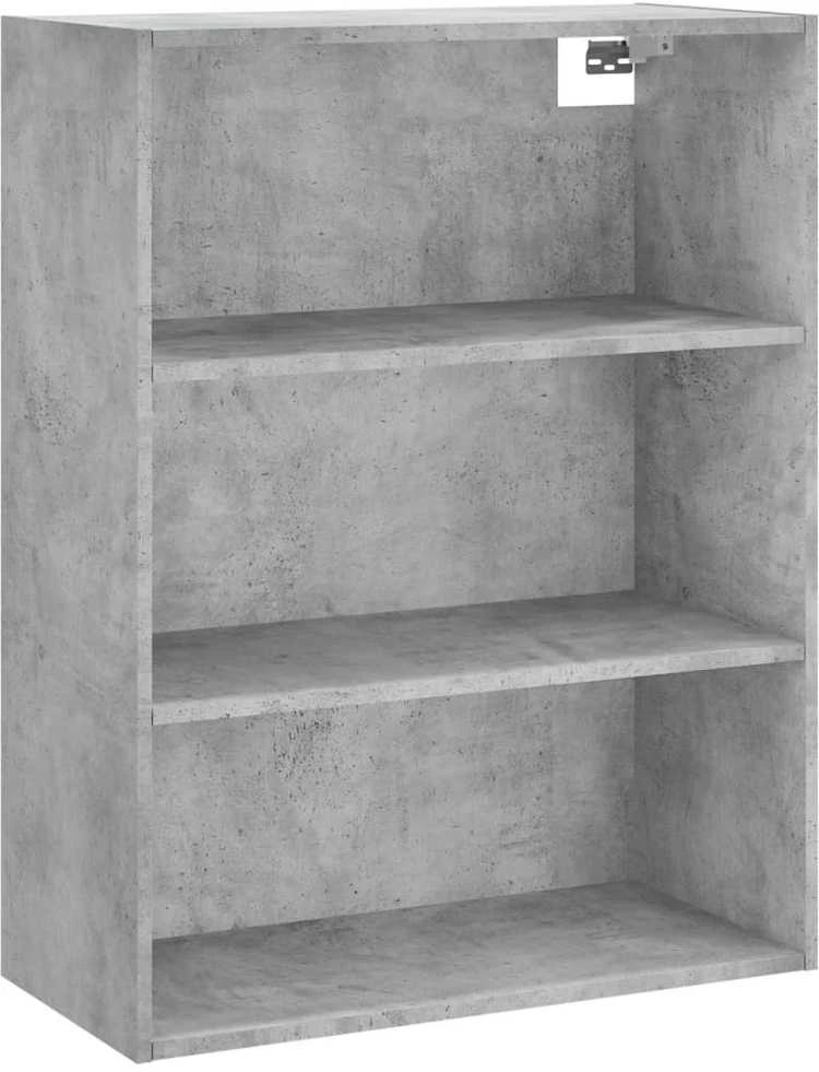 Komoda, betono pilkos spalvos, 69,5x34x180cm, apdirbta mediena