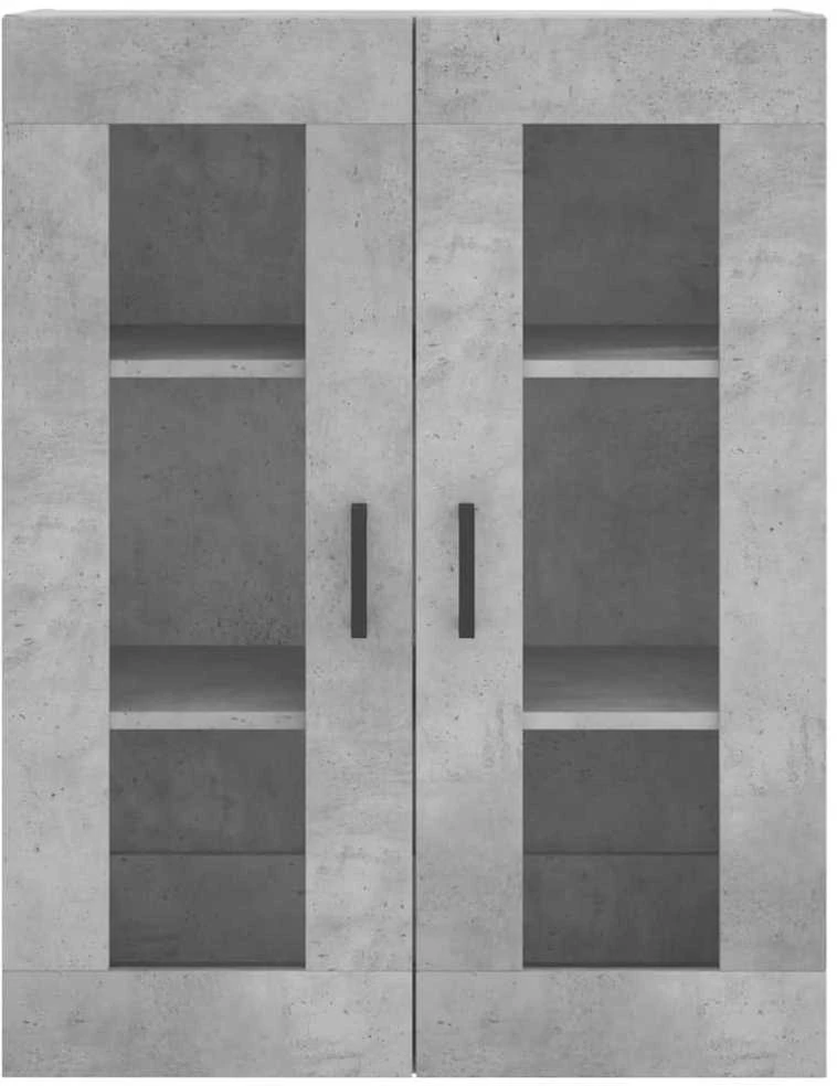 Komoda, betono pilkos spalvos, 69,5x34x180cm, apdirbta mediena