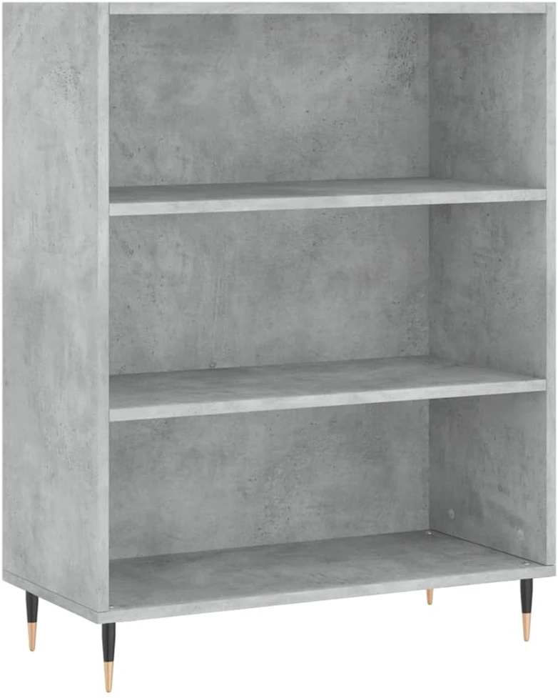 Komoda, betono pilkos spalvos, 69,5x34x180cm, apdirbta mediena