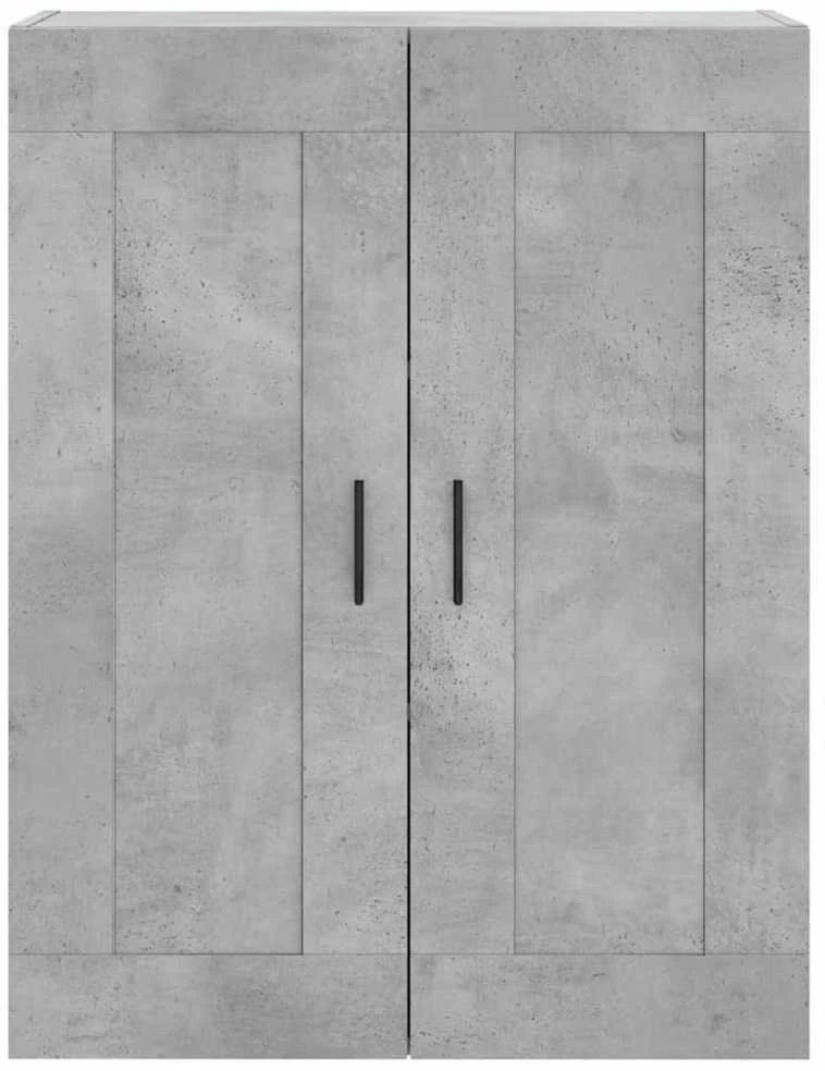 Komoda, betono pilkos spalvos, 69,5x34x180cm, apdirbta mediena