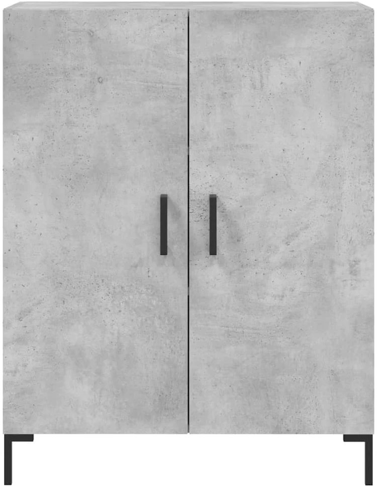Komoda, betono pilkos spalvos, 69,5x34x180cm, apdirbta mediena