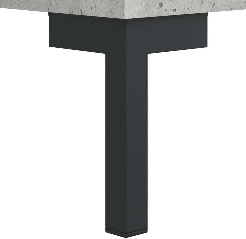 Komoda, betono pilkos spalvos, 69,5x34x180cm, apdirbta mediena
