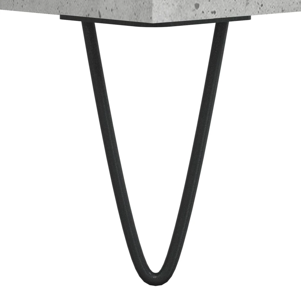 Komoda, betono pilkos spalvos, 69,5x34x180cm, apdirbta mediena
