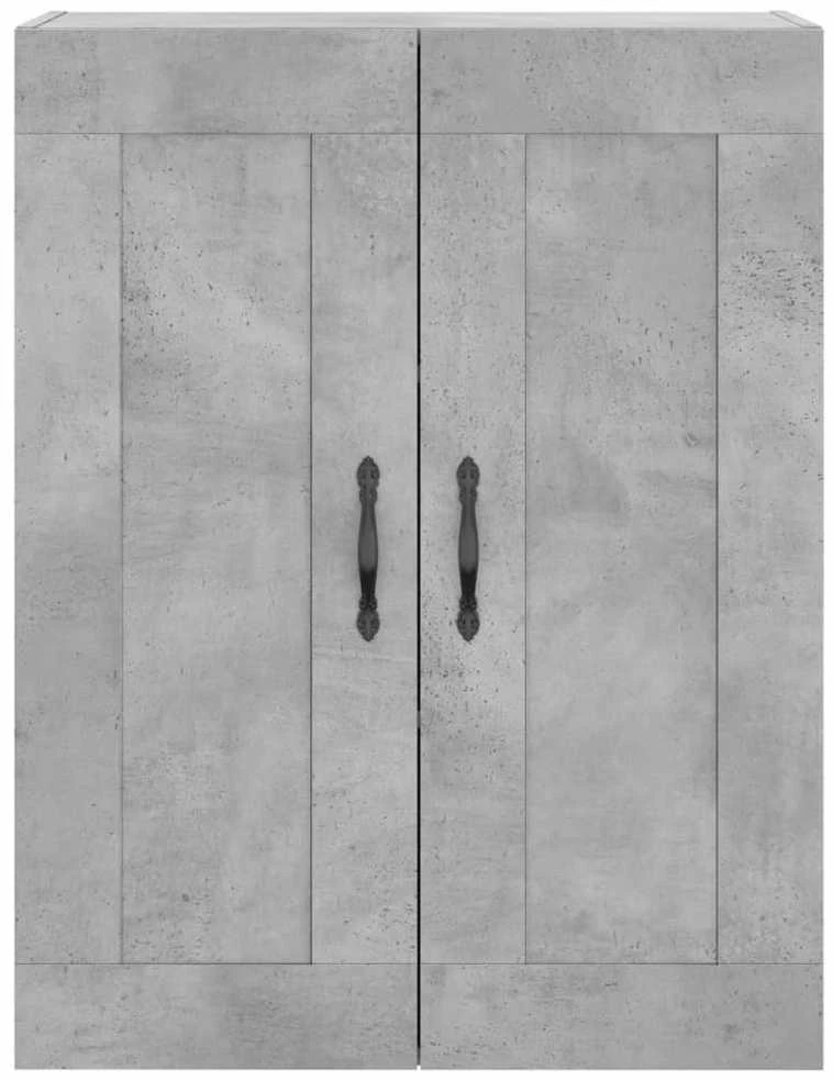 Komoda, betono pilkos spalvos, 69,5x34x180cm, apdirbta mediena