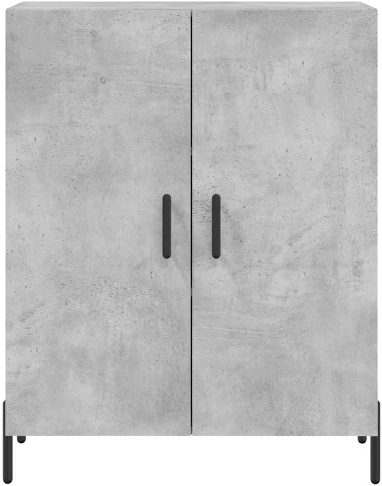 Komoda, betono pilkos spalvos, 69,5x34x180cm, apdirbta mediena