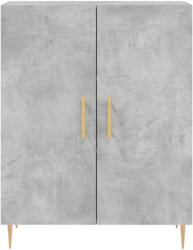 Komoda, betono pilkos spalvos, 69,5x34x180cm, apdirbta mediena