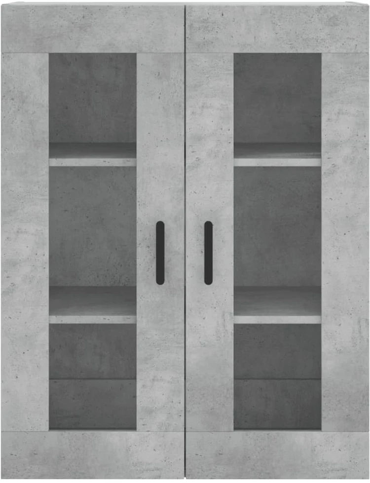 Komoda, betono pilkos spalvos, 69,5x34x180cm, apdirbta mediena