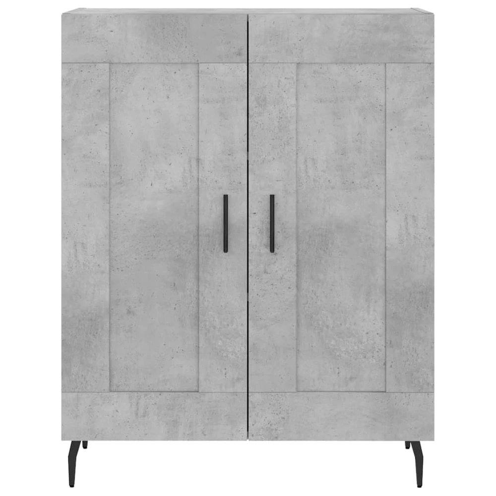 Komoda, betono pilkos spalvos, 69,5x34x180cm, apdirbta mediena